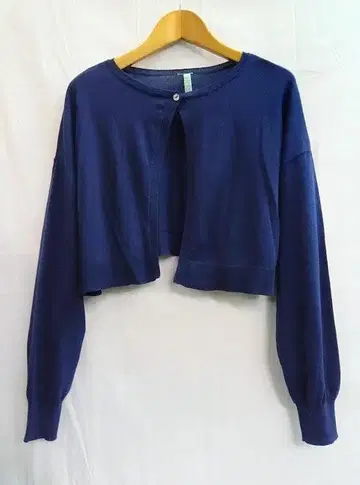 미즈이로 인드 크루넥 숏 가디건