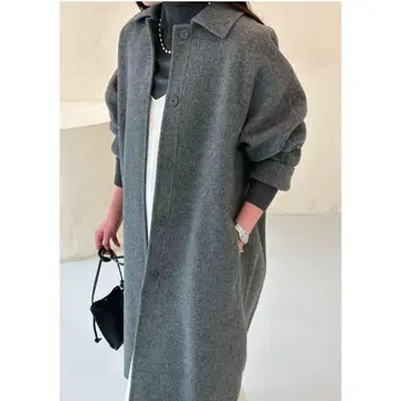 [ YONFA ] cocoon long river coat