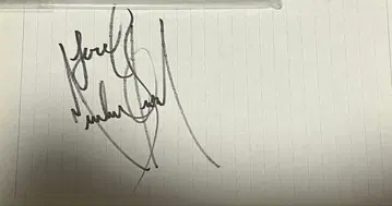 마이클 잭슨 친필 사인 Michael Jackson