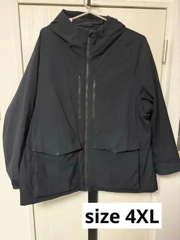 UNIQLO 하이브리드 다운 후드티 블랙 4XL