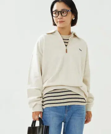 TOWN CRAFT x FREAK'S STORE 하프 지퍼 폴로 맨투맨