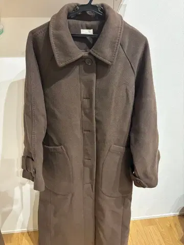 CREDONA 브라운 롱 코트