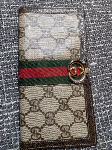 GG캔버스 가죽 장지갑