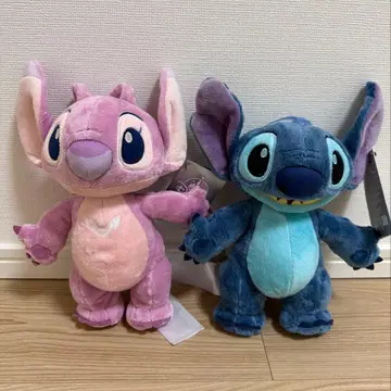 캘리포니아 디즈니 한정판 스티치 & 엔젤 봉제 인형 택 포함