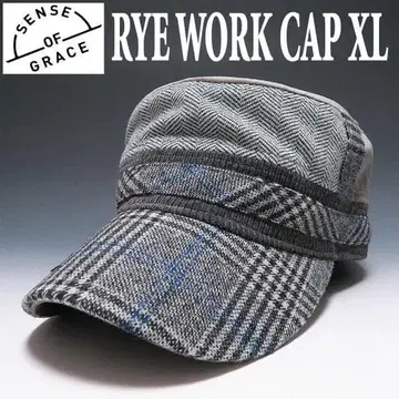 새상품 센스 오브 그레이스 해린 트위드 워크캡 XL DG 빅 사이즈