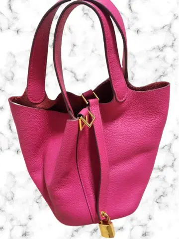 천연 가죽 큐브 백 / 인기 디자인 / 핑크