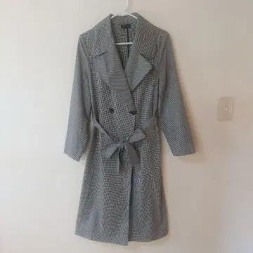 Aga 야마다야 글렌체크 트렌치코트 그레이 9