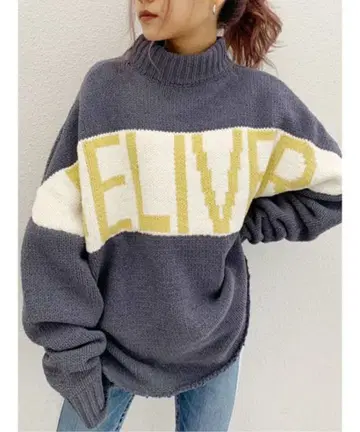 BELIVER 터틀넥 니트