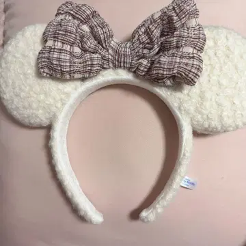 디즈니 머리띠 프리 미니 프릴 체크 2025