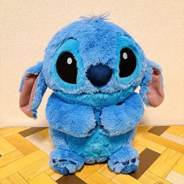 새상품 디즈니 스티치 포동포동 앉은 초 BIG 봉제 인형 익명 배송