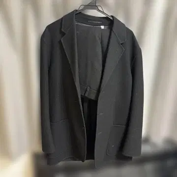 UNIQLO U 블랙 울 혼방 셋업 L 사이즈