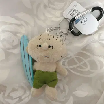 SNOOPY'S SURF SHOP 스냅 반지 키링 라이너스