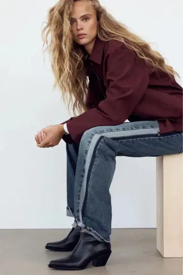 [ 미사용 새상품 ] ZARA 앵클부츠 블랙 힐