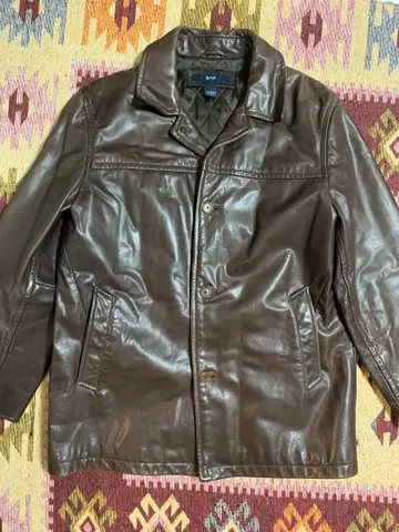 Vintage Gap brown leather jacket