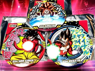 레어 드래곤볼 GT 도칸 캔뱃지 초사이어인 4 3종 세트