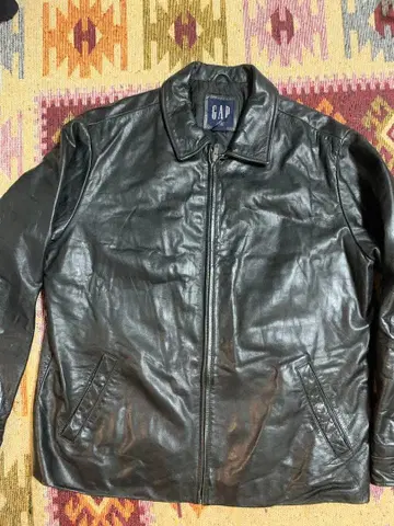 Vintage Gap Jacket Men L Black Leather