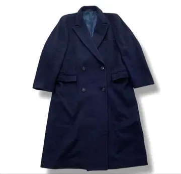 새상품급 링 자켓 체스터 코트 롱 기장 울 네이비 남성용