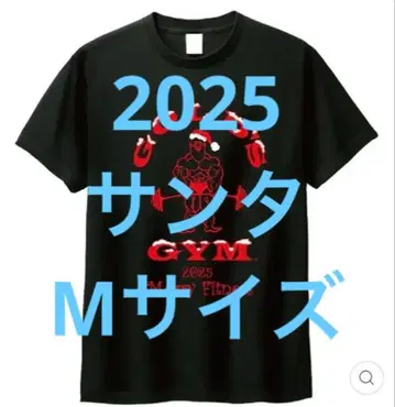 GOLD'S GYM Merry Fitness 티셔츠 M 사이즈 산타