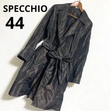 SPECCHIO 트렌치 코트 44 다크 브라운 폴리에스테르 L