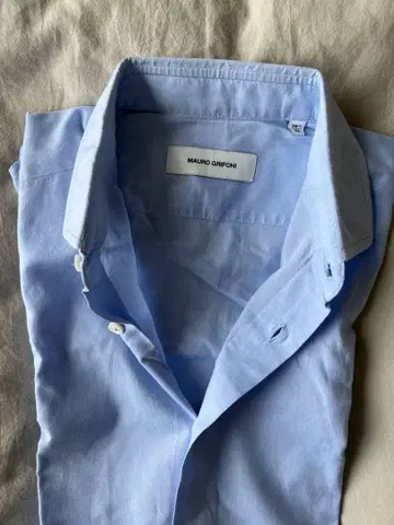 MAURIO GRIFFON 라이트 블루 긴팔 셔츠