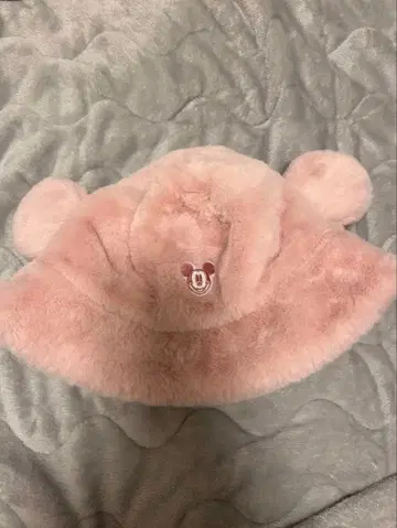 미키 퍼 버킷햇 핑크