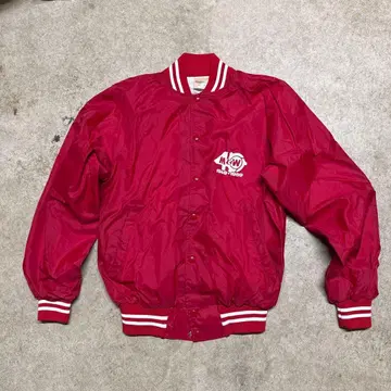 M&W 바시티 자켓 빨간색 M