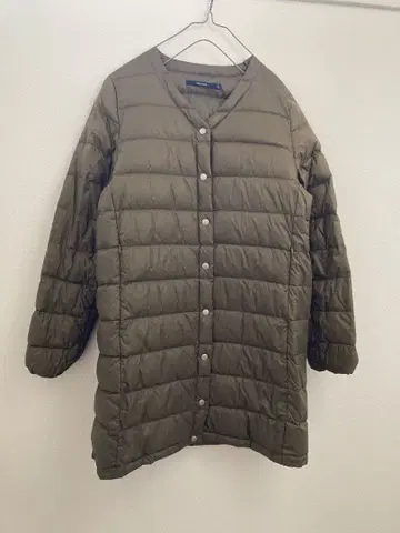 niko and - 다운 자켓 초경량 노카라 카키