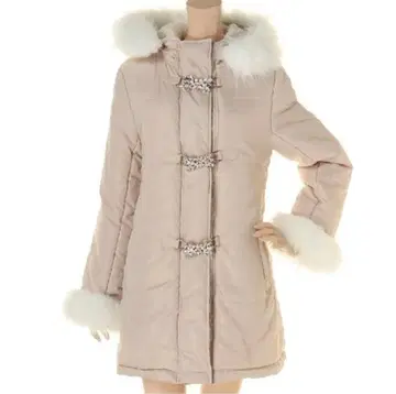 비쥬 퍼 후드 코트