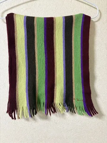 Paul Smith 멀티 컬러 스트라이프 머플러