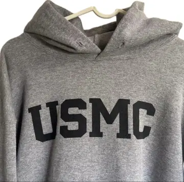 USA 구제 의류 USMC 미국 해병대 맨투맨 후드티 속기모 size L