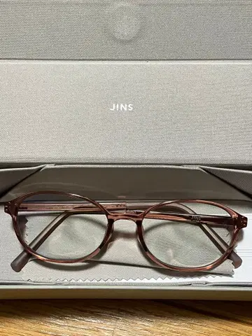 JINS 블루라이트 차단 안경 도수 없음 김서림 방지 펜 포함 핑크
