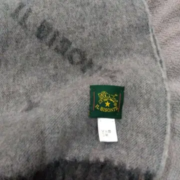 IL BISONTE 울 머플러 그레이