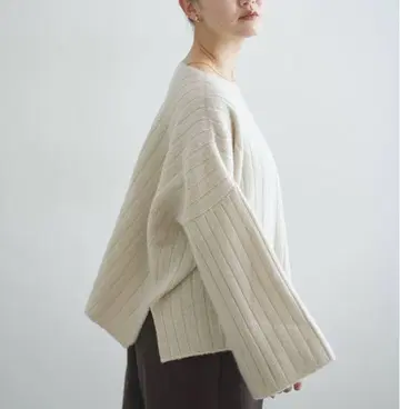 IENA 와이드 리브 보트 풀오버