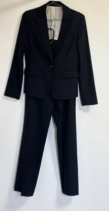 컴시즘 셋업 팬츠 수트 네이비 스트라이프 상의 M 하의 S