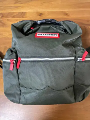 중고품 HUNTER 올리브 그린 백팩