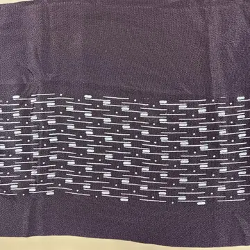 브라운의 오비 장식 천 격자 무늬 택 포함