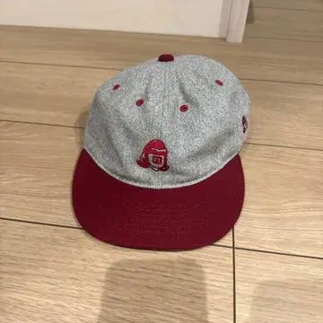 타코마 후지 레코드 캡 울 혼방 그레이 와인 레드 캡