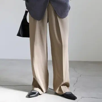 select MOCA 긴 길이 / 하이웨스트 센터 프레스 슬랙스 M