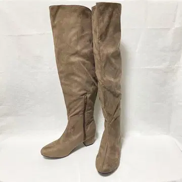 미사용급 plumprimo 롱 부츠 26.0 스웨이드 느낌