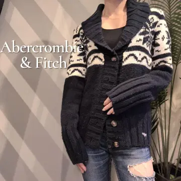 Abercromb & Fitch 숄카라 노르딕 가디건 남성용