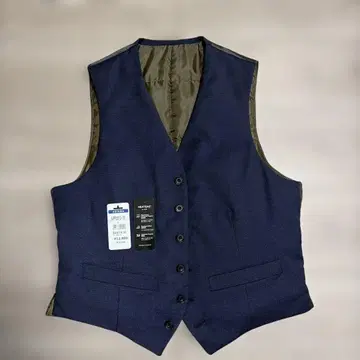 네이비 충전솜 수트 베스트 S 사이즈 시착만 한 상품 정가 14190엔