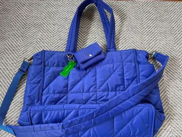 니코앤드 파란색 퀼팅 숄더백