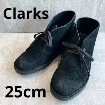 [컨디션 최상] Clarks 클락스 처카 부츠 스웨이드 25cm 블랙