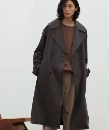 [ WYM LIDNM ] MINIMAL WIDE TRENCH COAT