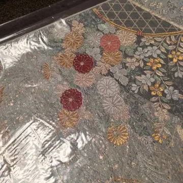 꽃무늬 자수 후쿠로 오비