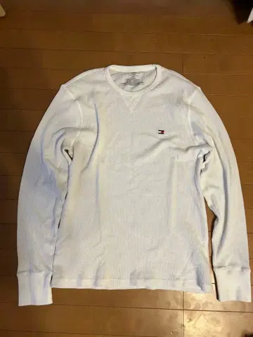 TOMMY HILFIGER 긴팔 T셔츠 롱티 서멀 와플 화이트
