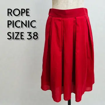 ROPE PICNIC 로페피크닉 플리츠 스커트 레드 38 [ 22 ]