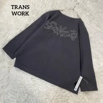 트랜스워크 긴팔 티셔츠 상의 폴리에스테르 그레이 40 2386