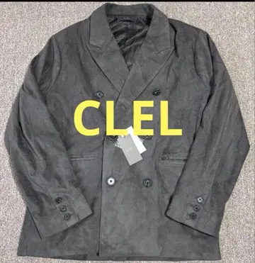 클레이 스웨이드 라이크 더블 버튼 자켓 코트