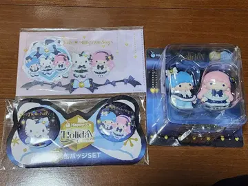 산리오 Happy 복권 리틀트윈스타 키키라라 캔뱃지 스티커